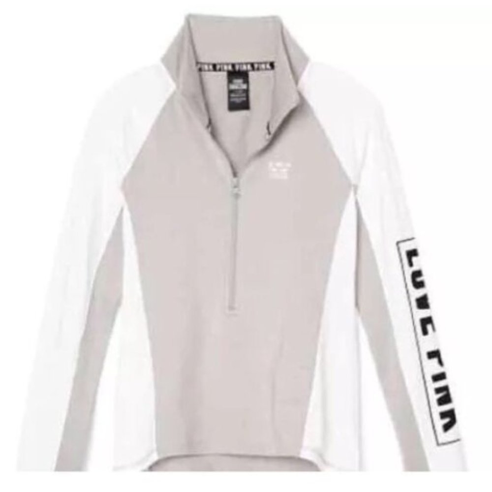 VS PINK Ultimate Jacket Track Pullover Gray